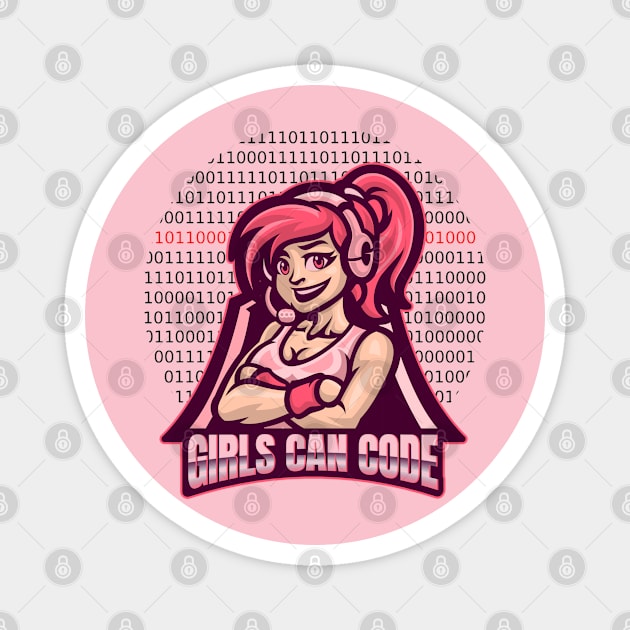 Girls can code Magnet by Software Testing Life